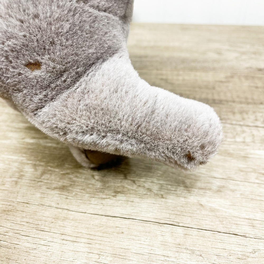 Steiff Elephant Plush Grey Mohair Collectors Button in Ear Made in Germany - Picture 16 of 16